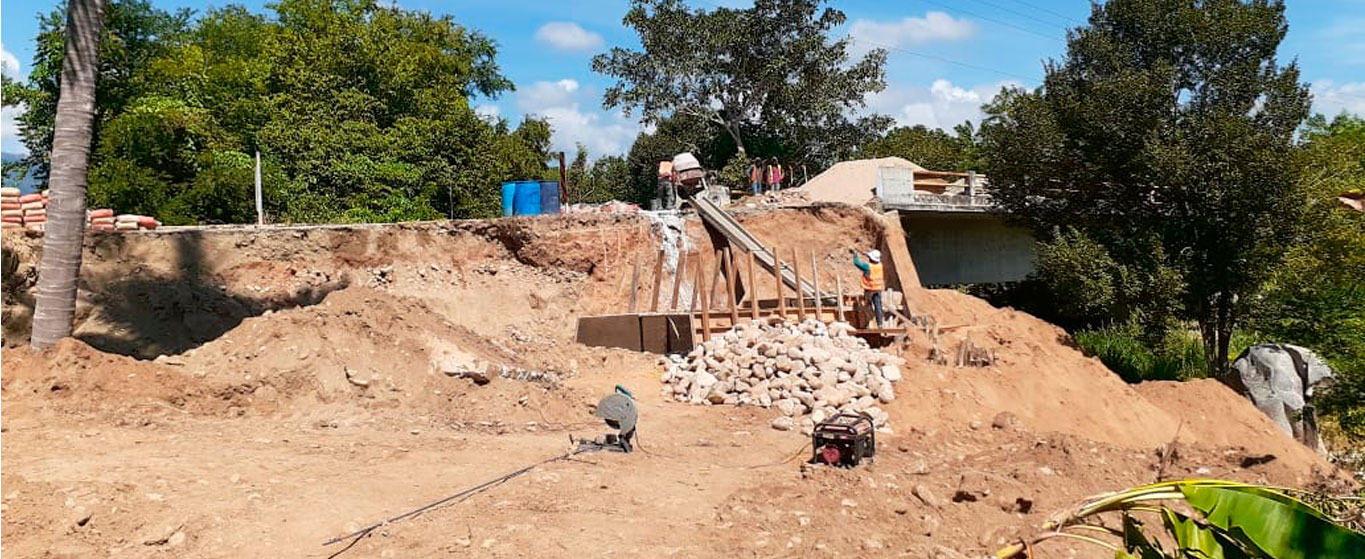 Reconstrucción de camino San José de las flores, Cozoaltepec, Oaxaca